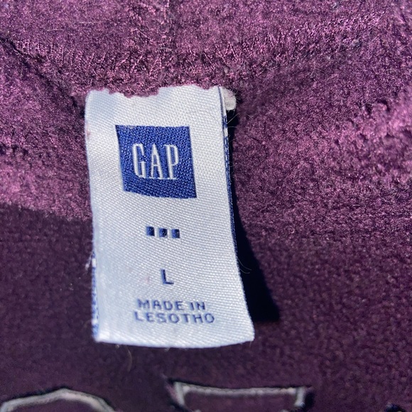 Gap Purple Fleece Sweater Large Pre-owned SOLD - Picture 2 of 11
